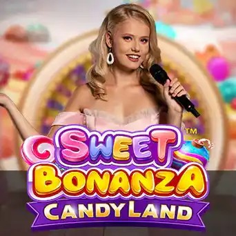 Official Live Dealer logo: Sweet Bonanza CandyLand by Pragmatic Play at Spin casino