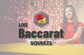 Baccarat Squeeze logo by Evolution Spin casino