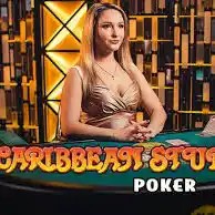 Caribbean Stud Poker game by Evolution – logo hosted on Spin casino