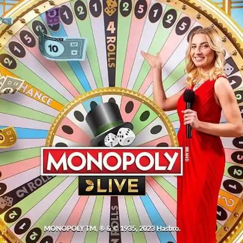 Monopoly Live logo by Evolution at Spin casino