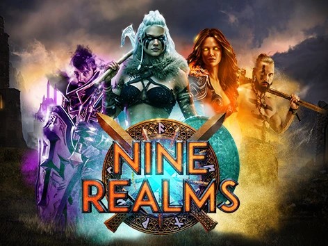 Nine Realms online game logo by Red Tiger Gaming on spincasino-mexico.com
