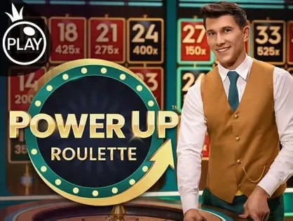 Power UP Roulette game by Pragmatic Play – logo hosted on Spin casino