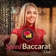 Speed Baccarat A online game logo by Evolution on spincasino-mexico.com